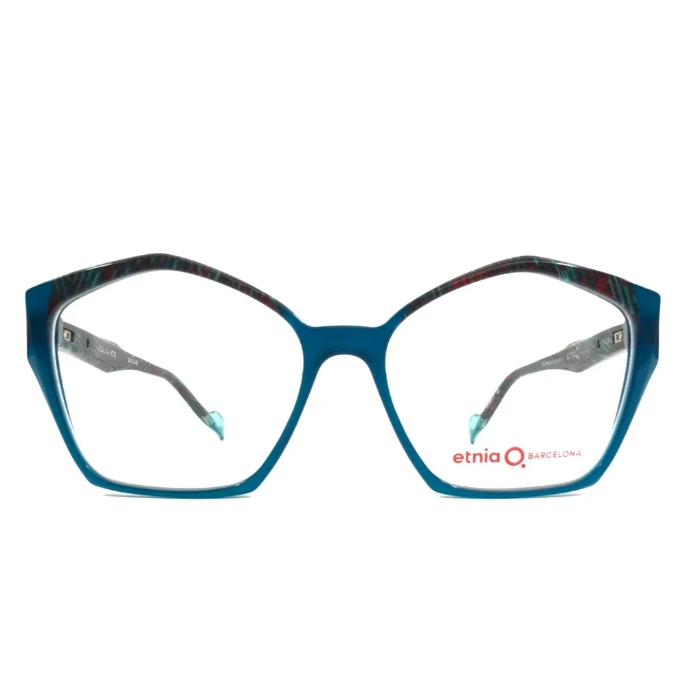 Etnia Barcelona Eyeglasses Frames ROSALIND PTTQ Petrol Turquoise Red 53-15-1
